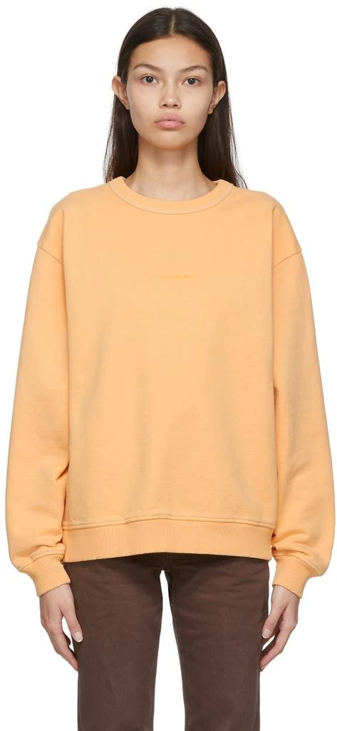 商品Acne Studios|Orange French Terry Crewneck Sweatshirt,价格¥896,第1张图片