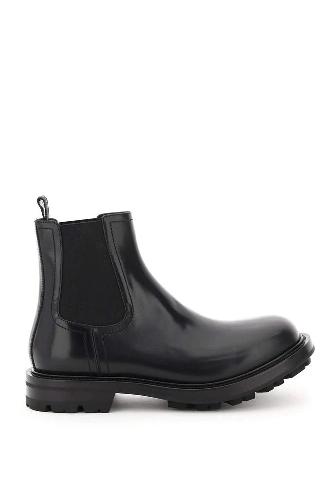 商品Alexander McQueen|Alexander mcqueen lug sole chelsea boots,价格¥4386,第1张图片