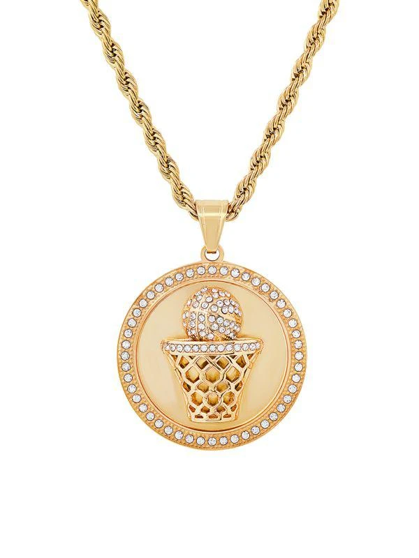 商品Anthony Jacobs|​Simulated Diamond Basketball Pendant Necklace,价格¥556,第1张图片