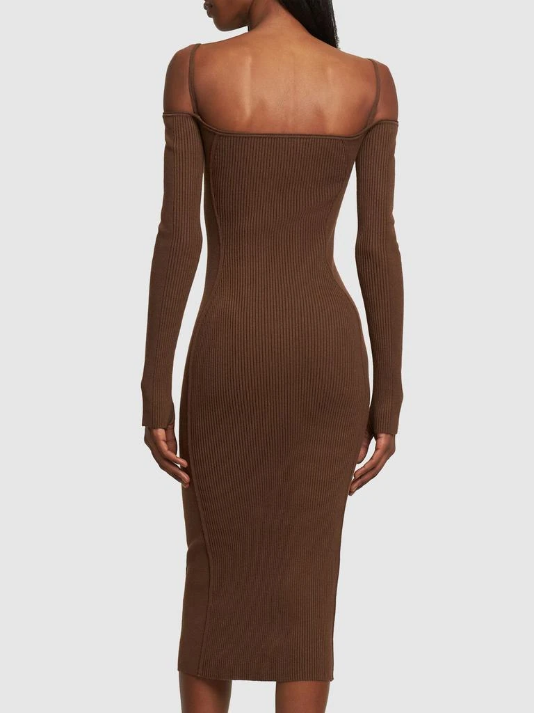 商品Jacquemus|La Robe Sierra Ribbed Jersey Midi Dress,价格¥2441,第2张图片详细描述