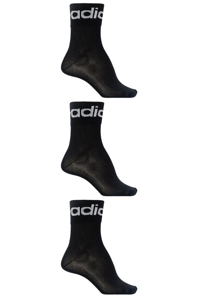 商品Adidas|Adidas Originals Fold Cuff Crew 3-Pack Socks,价格¥57,第1张图片