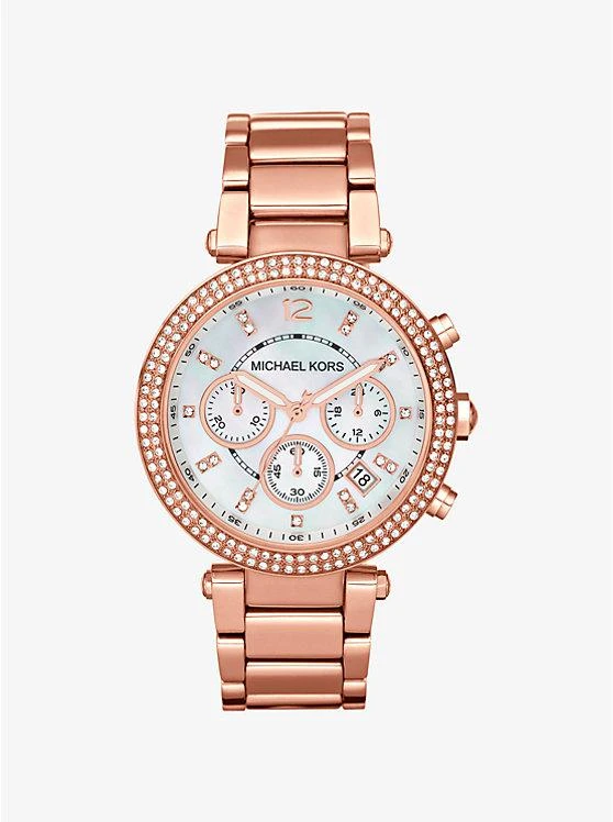 商品Michael Kors|Parker Rose Gold-Tone Watch,价格¥1270,第1张图片