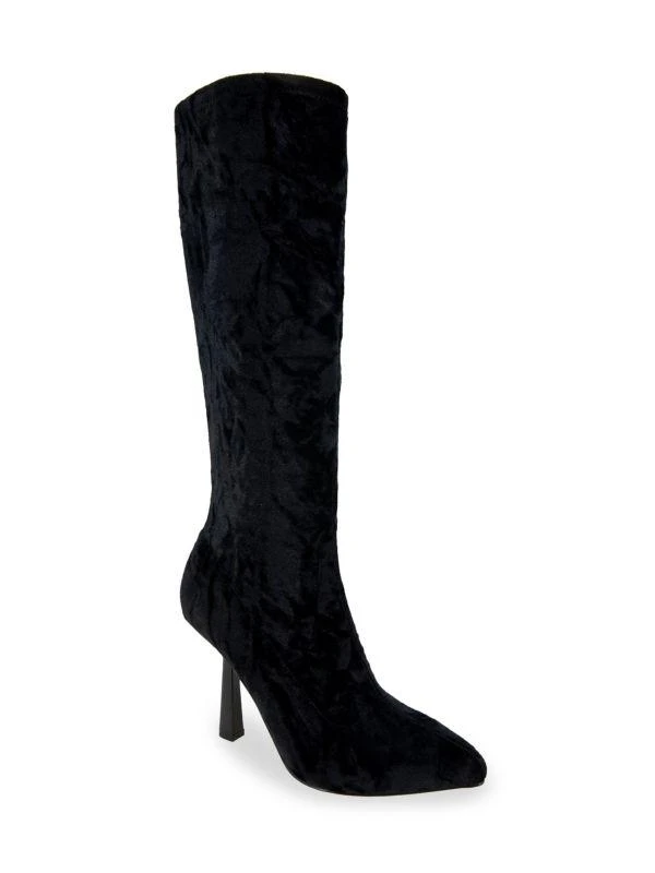 商品BCBG|Isra Velvet Tall Boots,价格¥563,第2张图片详细描述