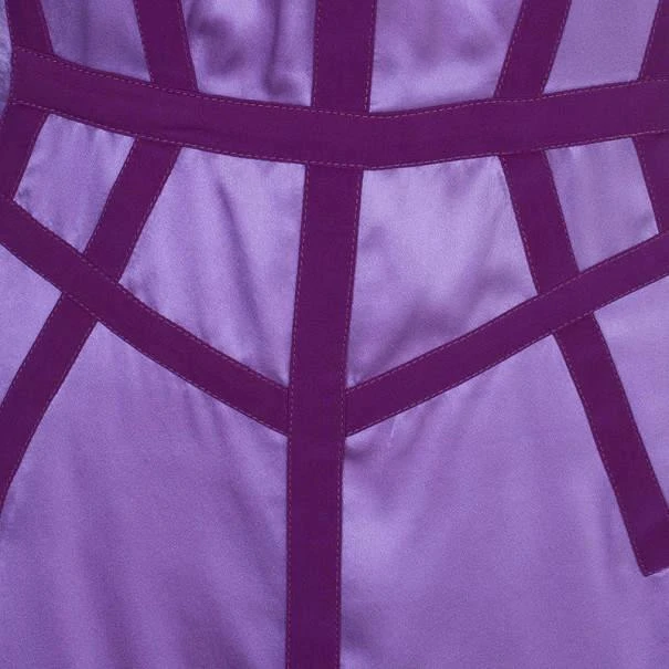 Narciso Rodriguez Purple Satin Panel Shift Dress M 商品