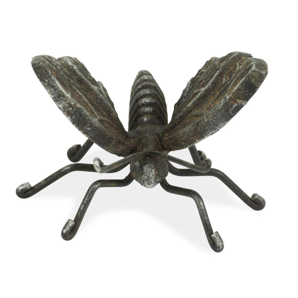 商品Homezia|4" Rustic Black Cast Iron Textured Butterfly Sculpture,价格¥337,第1张图片