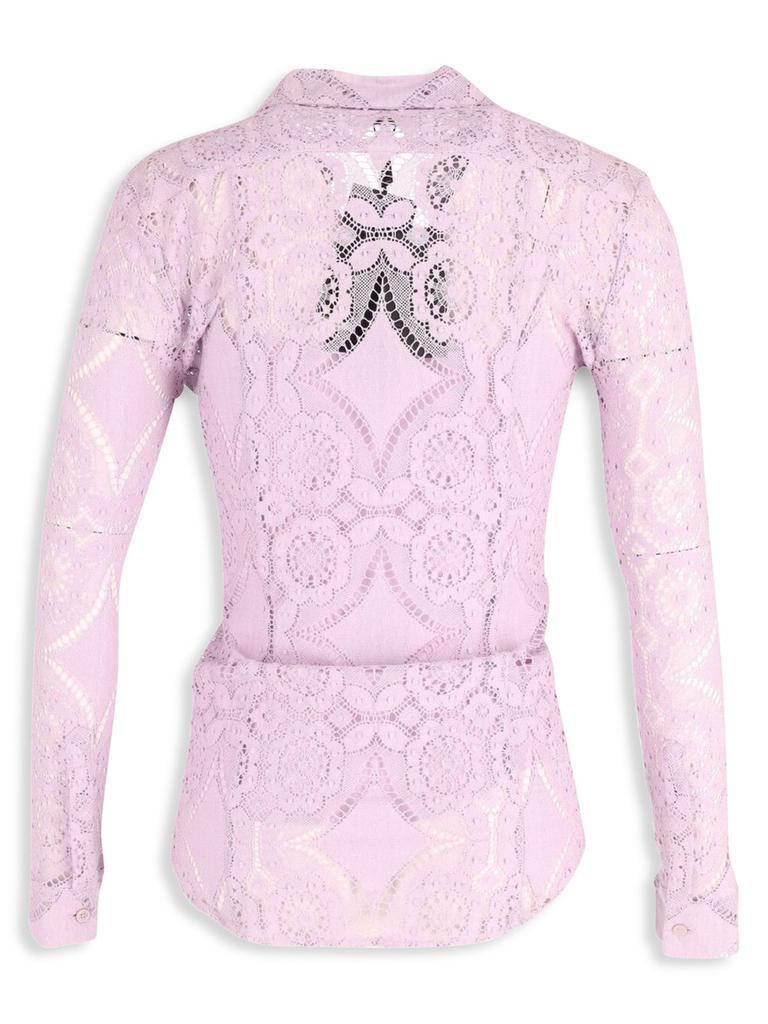 商品[二手商品] Burberry|Burberry Lace Shirt In Purple Cotton,价格¥1839,第4张图片详细描述