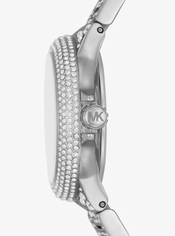 商品Michael Kors|Mini Camille Pavé Silver-Tone Watch,价格¥1988,第2张图片详细描述