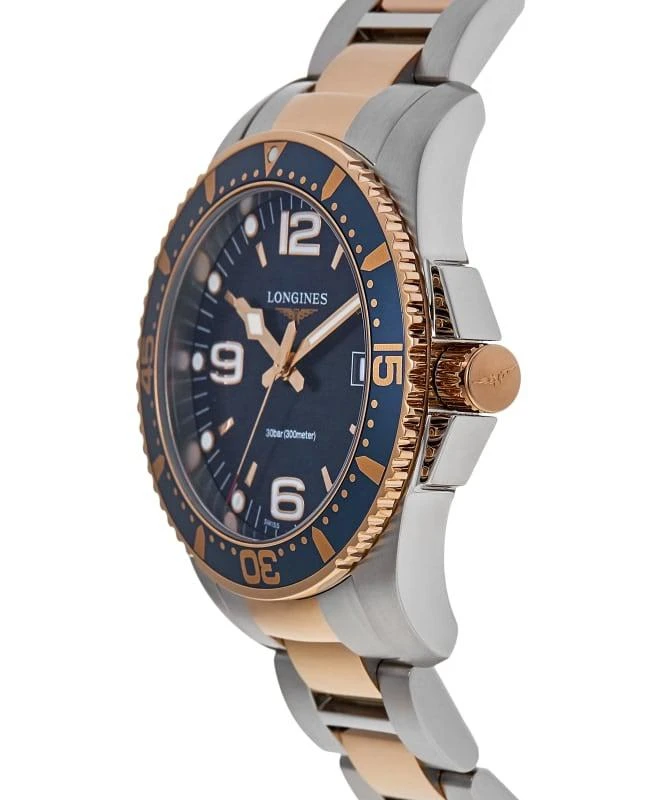 商品Longines|Longines HydroConquest Quartz 41mm Blue Dial Diving Watch Men's Watch L3.740.3.98.7,价格¥6995,第3张图片详细描述