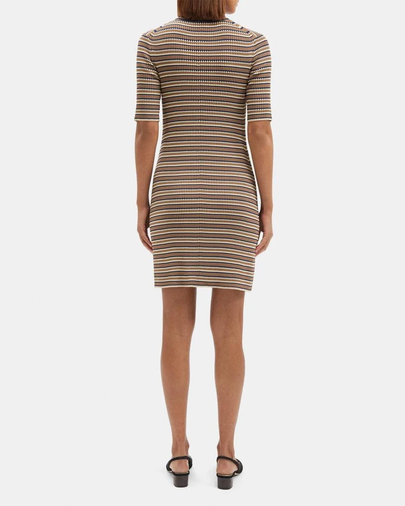 商品Theory|High Neck Mini Dress in Rib Knit,价格¥1106,第3张图片详细描述