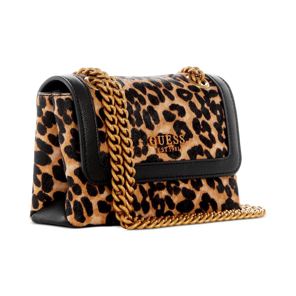 Abey Mini Animal Print Faux Fur Crossbody商品第2张图片规格展示