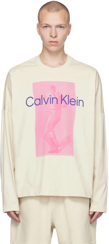 商品Calvin Klein|Off-White Ruins Long Sleeve T-Shirt,价格¥404,第1张图片