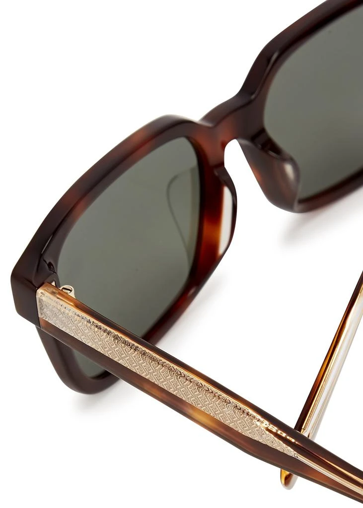 商品Fendi|Tortoiseshell rectangle-frame sunglasses,价格¥2434,第3张图片详细描述
