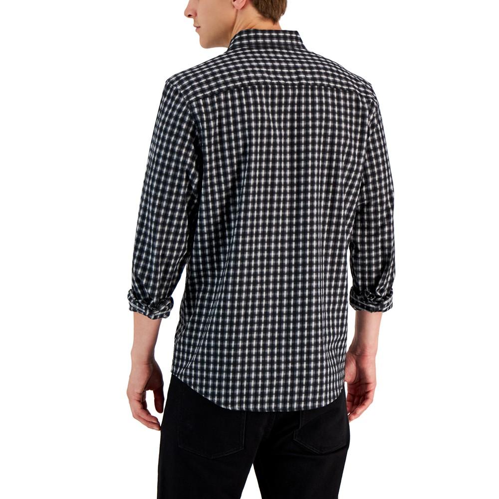 Men's Check-Print Shirt, Created for Macy's商品第2张图片规格展示