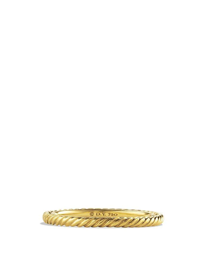 商品David Yurman|Cable Classics Band Ring in 18K Gold,价格¥5187,第1张图片