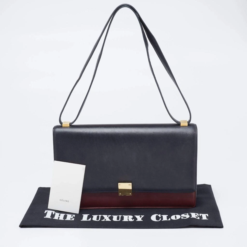 Celine Black/Red Leather Medium Case Bag 商品