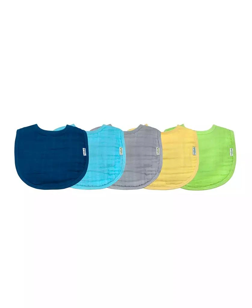 商品green sprouts|Baby Boy and Girls Muslin Bibs Pack of 5,价格¥187,第3张图片详细描述