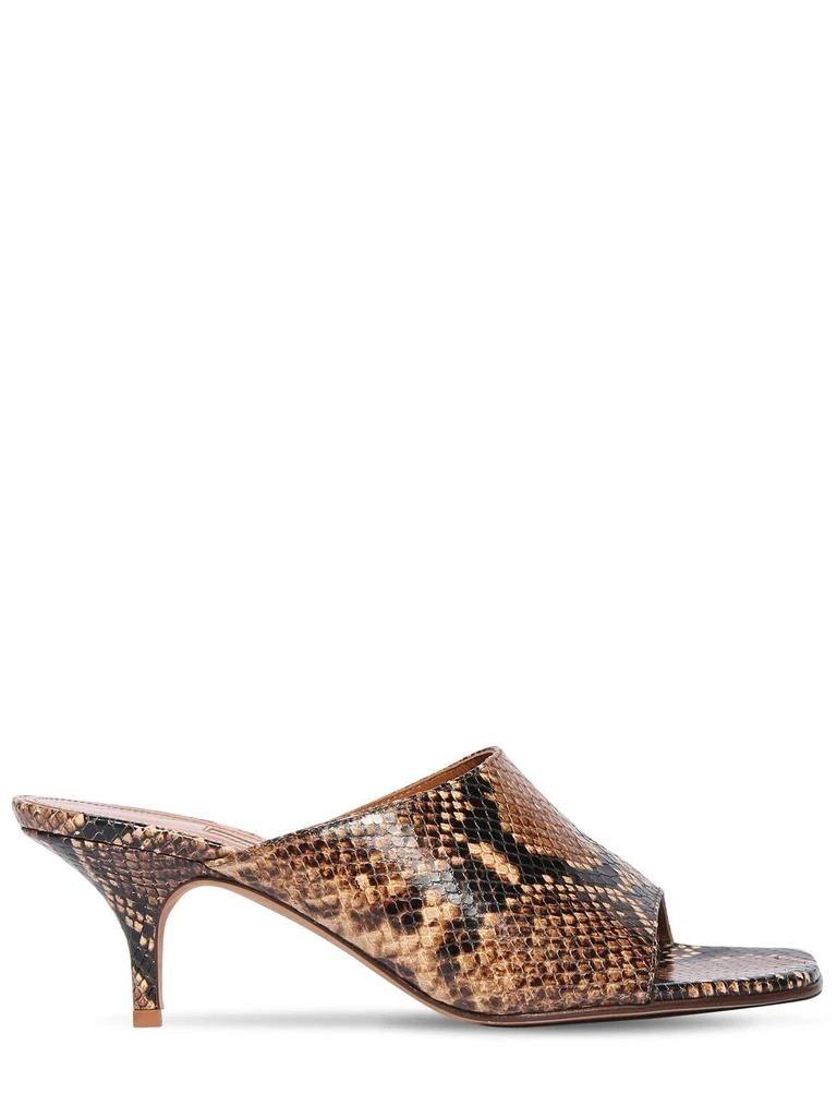 商品Emme Parsons|50mm Sabine Snake Print Leather Sandals,价格¥1124,第1张图片