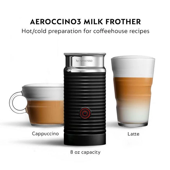 商品Nespresso|Vertuo Coffee & Espresso Maker by De'Longhi with Aeroccino Milk Frother,价格¥2008,第4张图片详细描述
