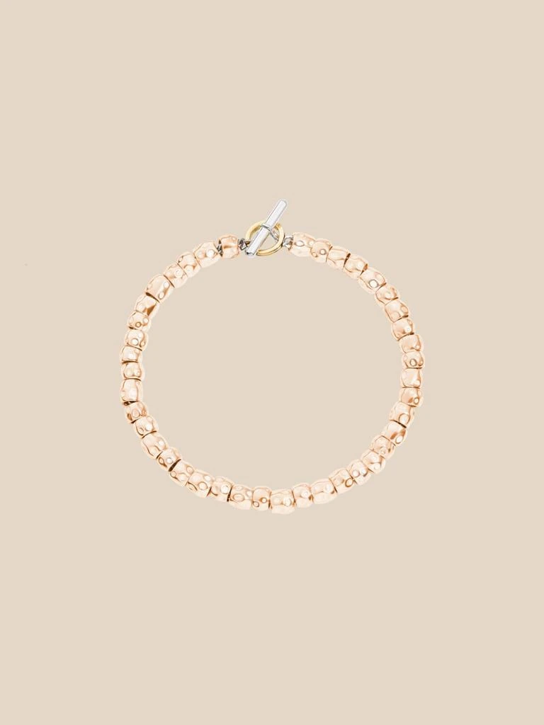 商品Dodo|Granelli bracelet in silver and rose gold and yellow gold ring,价格¥5379,第2张图片详细描述