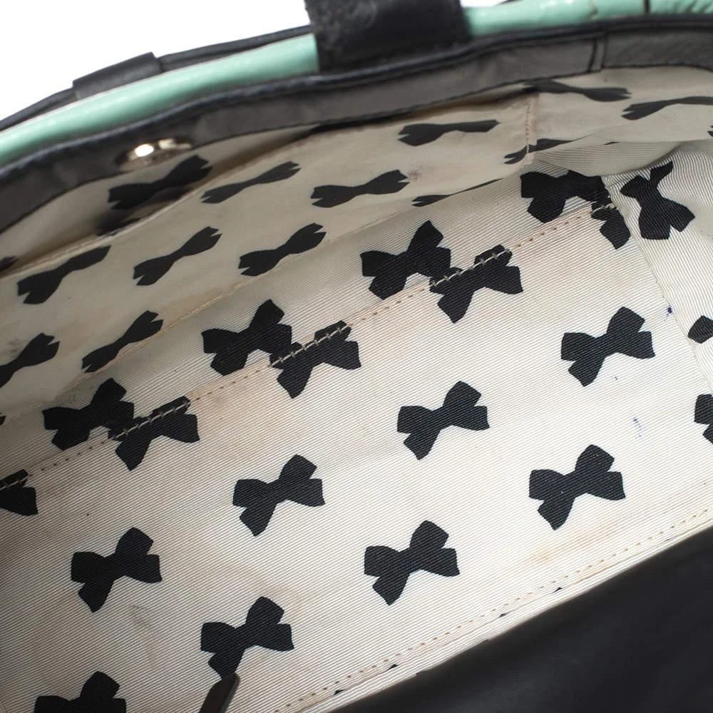 Kate Spade Mint Green/Black Patent and Leather Chelsea Park Gigi Tote 商品