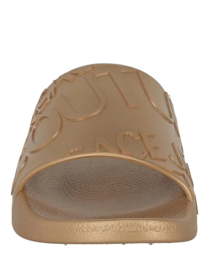 商品Versace|Metallic Rubber Logo Pool Slides,价格¥601,第4张图片详细描述