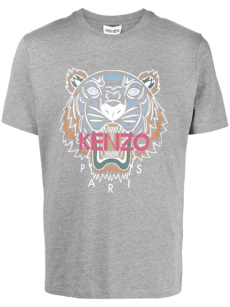 Kenzo Tiger Print T-Shirt Grey商品第1张图片规格展示