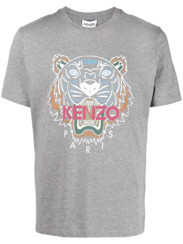 商品Kenzo|Kenzo Tiger Print T-Shirt Grey,价格¥979,第1张图片