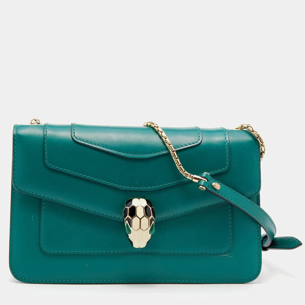 商品[二手商品] BVLGARI|Bvlgari Green Leather Serpenti Forever Crossbody Bag,价格¥9489,第1张图片