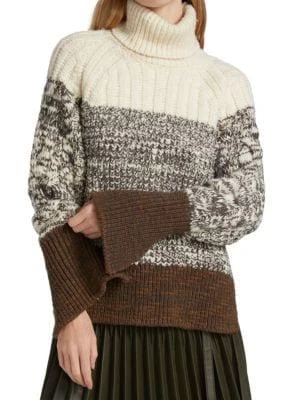 商品3.1 Phillip Lim|Chunky Striped Turtleneck Sweater,价格¥836,第1张图片