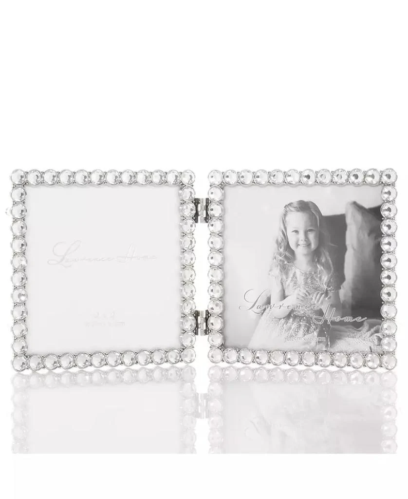 商品Lawrence Frames|Metal Sparkle Double Frame , 4" x 4",价格¥203,第2张图片详细描述