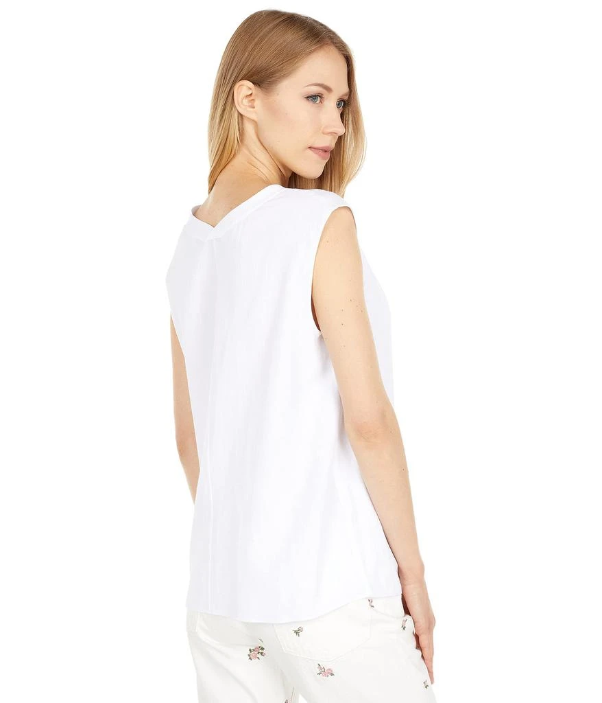 商品Vince|Rib Trim Double V-Neck Shell,价格¥1059,第2张图片详细描述