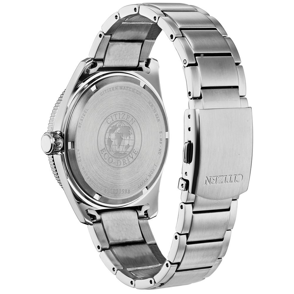 Eco-Drive Men's Brycen Stainless Steel Bracelet Watch 43mm商品第5张图片规格展示