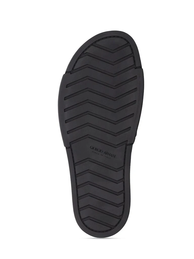 商品Giorgio Armani|Logo Slip On Sandals,价格¥2224,第4张图片详细描述