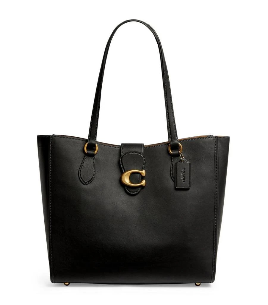 商品Coach|Large Leather Theo Tote Bag,价格¥3919,第1张图片