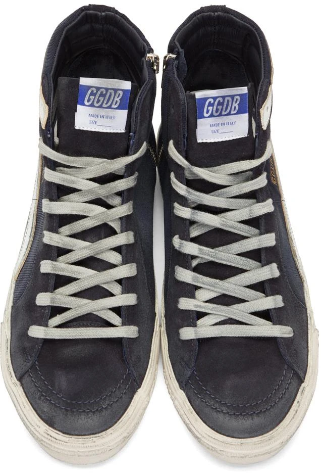 商品Golden Goose|Navy Slide Sneakers 运动鞋,价格¥3019,第5张图片详细描述