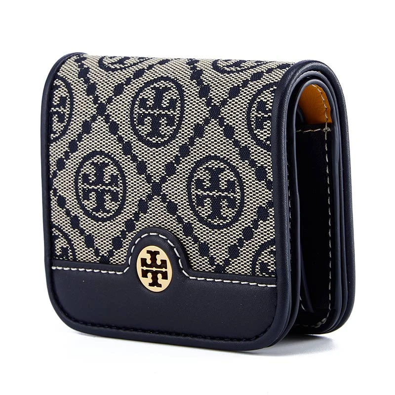 TORY BURCH 托里伯奇TB钱包 女士随身便携时尚金属徽标经典logo提花钱包134532-371 商品