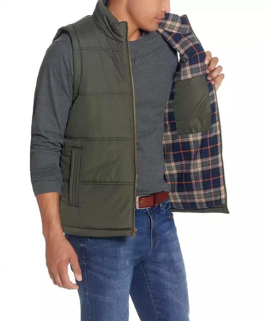 商品Weatherproof Vintage|Men's Flannel Lined Puffer Vest,价格¥223,第5张图片详细描述