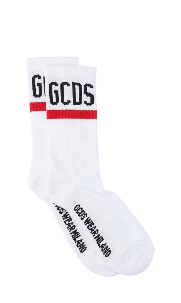 商品GCDS|GCDS Logo Intarsia Ribbed Socks,价格¥193,第1张图片