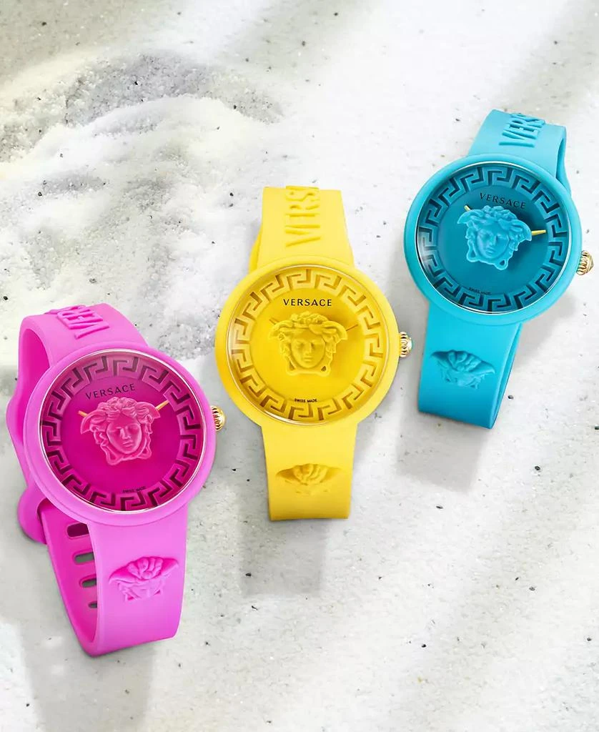 Women's Swiss Medusa Pop Yellow Silicone Strap Watch 39mm 商品