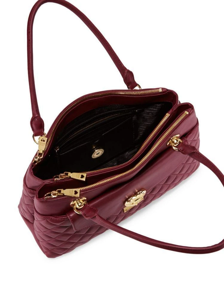 商品Moschino|Faux Leather Satchel,价格¥1298,第2张图片详细描述
