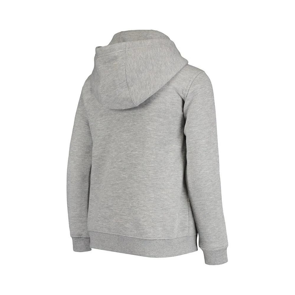 商品Outerstuff|Youth Boys Heathered Gray Los Angeles Lakers Primary Logo Fleece Pullover Hoodie,价格¥334,第4张图片详细描述