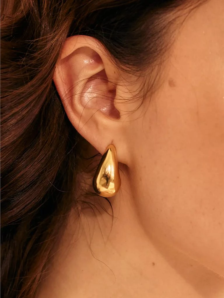 商品brook & york|Farrah 14K-Gold Vermeil Hoop Earrings,价格¥735,第2张图片详细描述