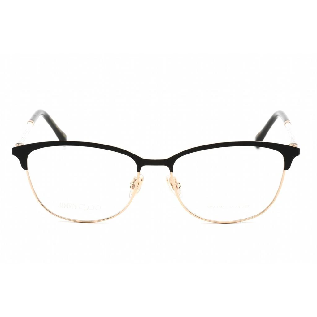 商品Jimmy Choo|Jimmy Choo Unisex Eyeglasses - Full Rim Cat Eye Black/Gold Plastic | JC319 02M2 00,价格¥546,第2张图片详细描述