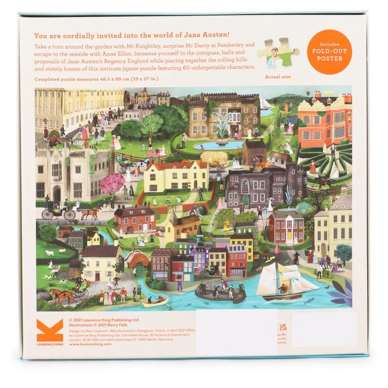 商品Laurence King Verlag|The world of jane austen jigsaw puzzle,价格¥289,第2张图片详细描述