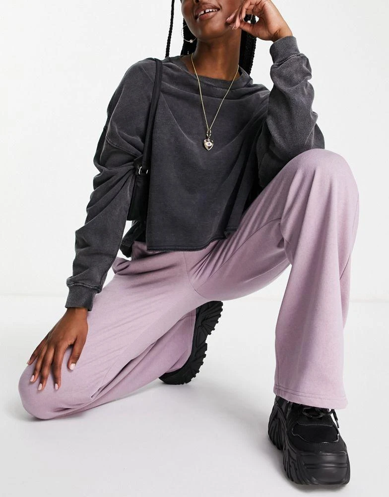 商品Topshop|Topshop straight leg jogger in purple,价格¥113,第4张图片详细描述