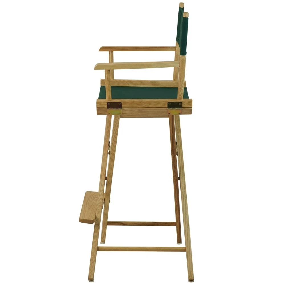 商品American Trails|Extra-Wide Premium 30"  Directors Chair Natural Frame W/Hunter Green Color Cover,价格¥1114,第2张图片详细描述