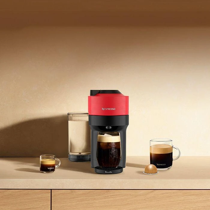 商品Nespresso|Vertuo Pop+ Coffee and Espresso Maker by Breville in Red,价格¥977,第2张图片详细描述