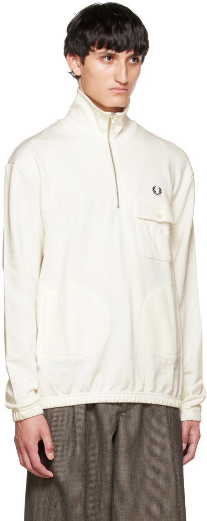 商品Fred Perry|Off-White Embroidered Sweater,价格¥427,第4张图片详细描述