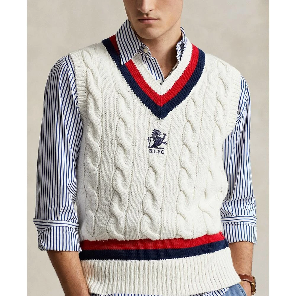 商品Ralph Lauren|Men's Cotton Cricket Sweater Vest,价格¥904,第3张图片详细描述