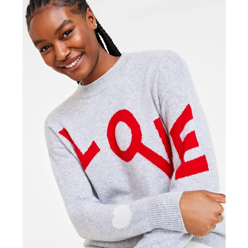 商品Charter Club|Women's Love Crewneck 100% Cashmere Sweater, Created for Macy's,价格¥380,第3张图片详细描述